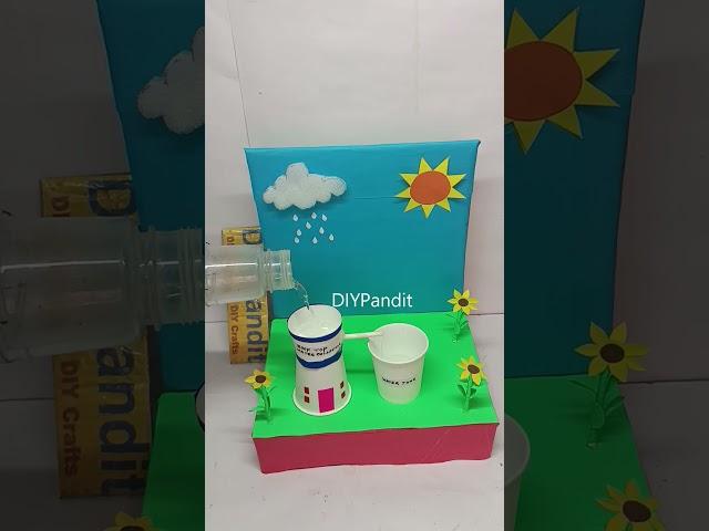 rainwater harvesting working model - shorts - diypandit | DIY pandit