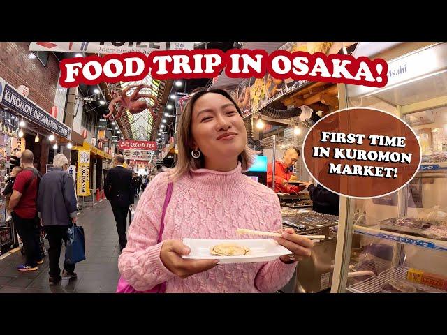 Food Trip in Osaka (Kuromon Market!) | Laureen Uy