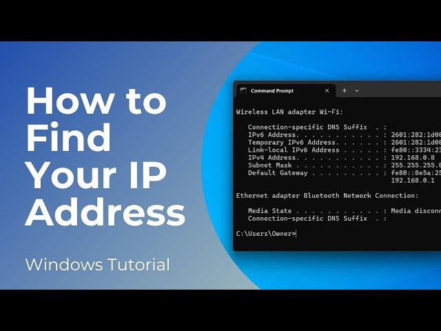 How to Find Your IP Address in Windows 11