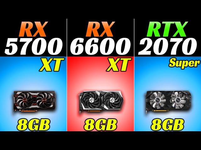 RX 5700 XT vs RX 6600 XT vs RTX 2070 Super -  Ryzen 5 5600X - 1080p and 1440p Gaming Benchmarks