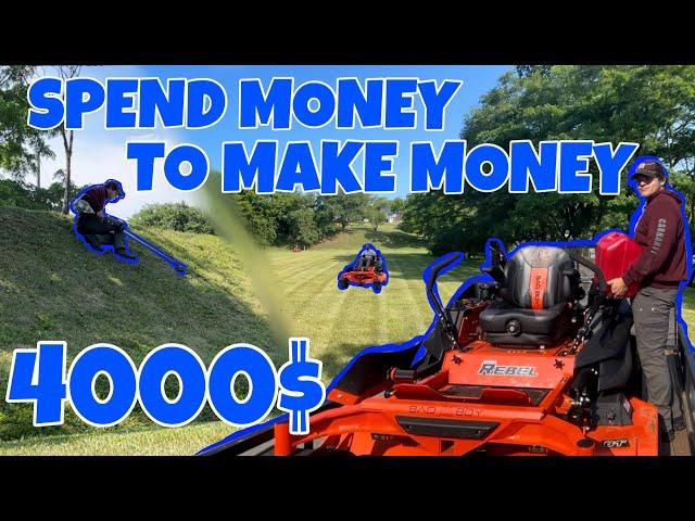 How To Make 4000$ A MONTH Mowing Yards On The SIDE! * Small Business *