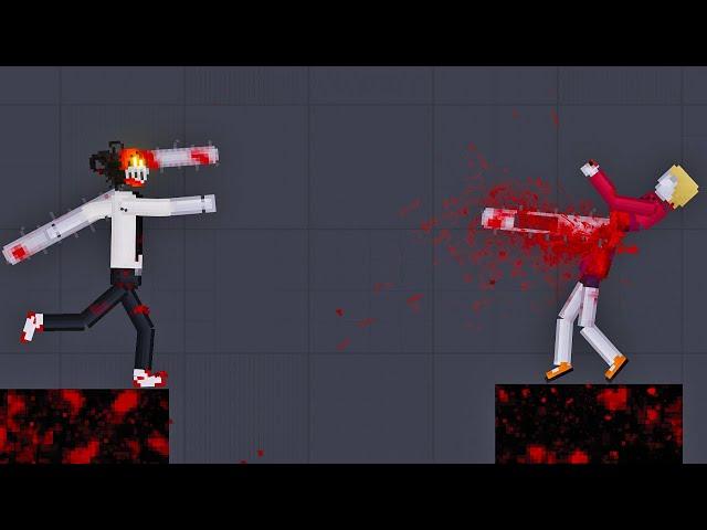 Chainsaw Man Throws Chainsaws at Humans in People Playground