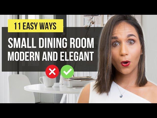  TOP 11 Ideas for SMALL DINING ROOM | Interior Design Ideas and Home Decor | Tips and Trends