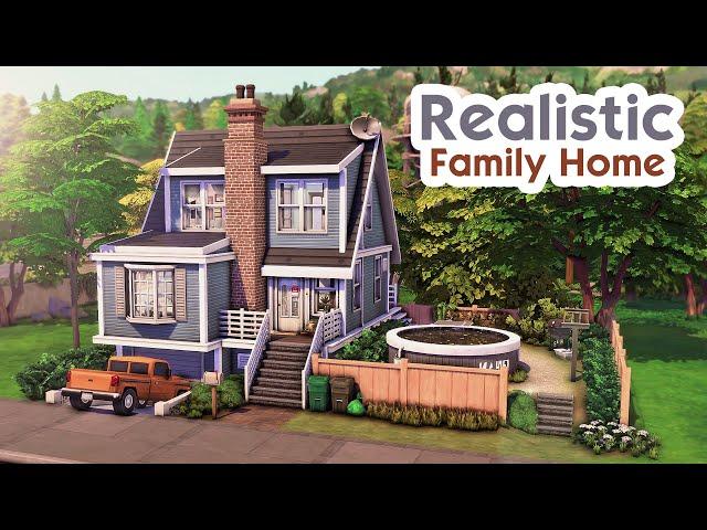 Realistic Family Home | The Sims 4 Speed Build