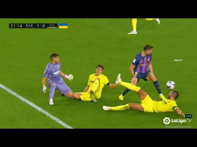 Lewandowski Goal vs Villareal 1-0 | Barcelona vs Villareal