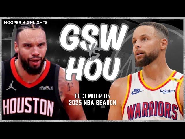 Golden State Warriors vs Houston Rockets Full Game Highlights | Dec 5 | 2025 NBA Season