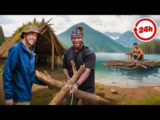 SIDEMEN SURVIVE IN THE FOREST FOR 24 HOURS