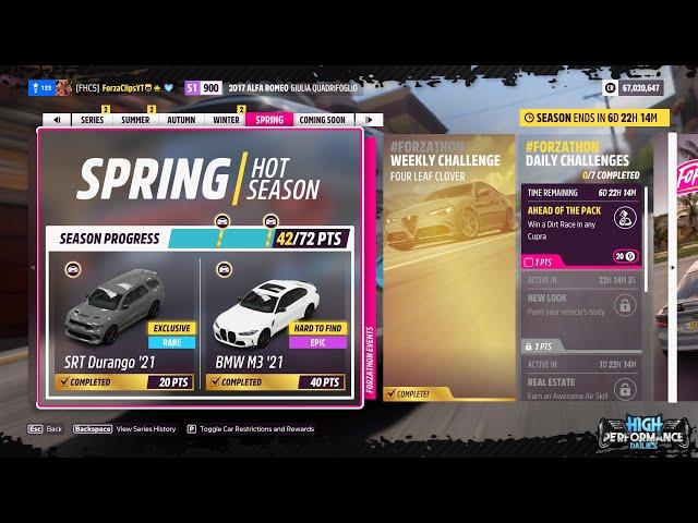 Forza Horizon 5 Spring Season - Festival Playlist Series 37 | High Performance Dailies | Full Guide