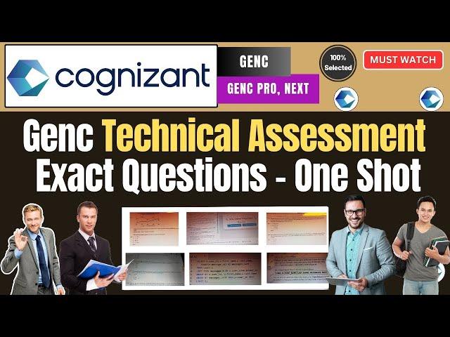 Cognizant Actual Questions from technical Assessment | Cognizant GenC Assessment 2025 | PYQ