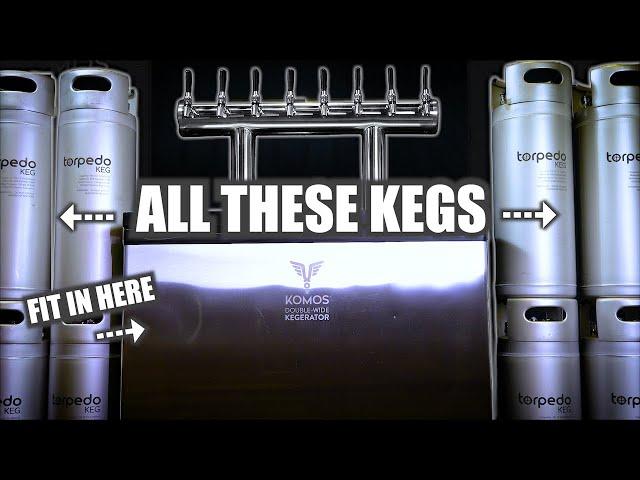 The BIGGEST and BEST Home Kegerator | KOMOS Double Wide Kegerators