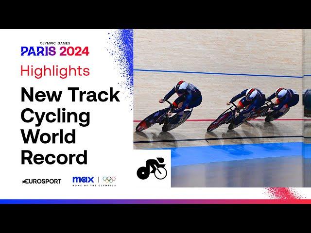 Team GB Women's Sprint Team Set New Track Cycling World Record!  #Paris2024