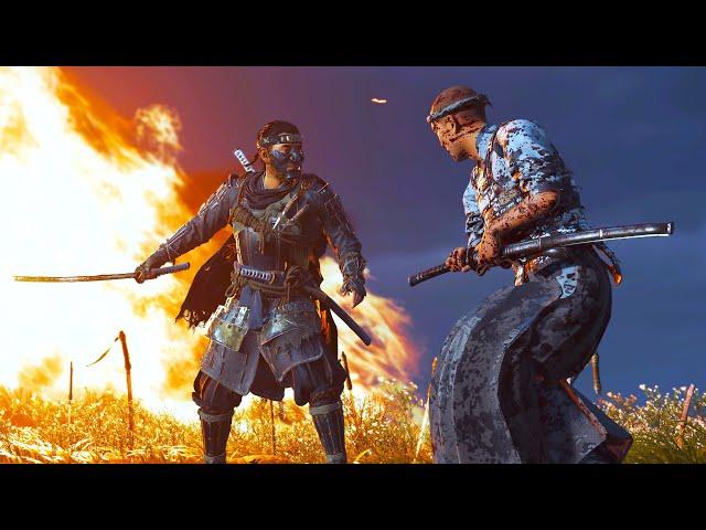 Ghost of Tsushima - All Bosses/Duels - The Cursed Ghost - Lethal + No Damage | PS5 4K60