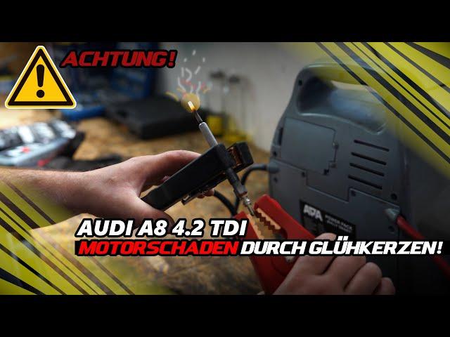 Motorschaden durch Glühkerzen! So testen Wir das! Audi A8 4.2 V8 TDI 4E #diy #tutorial #cars