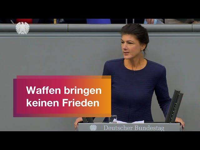 Waffen bringen keinen Frieden