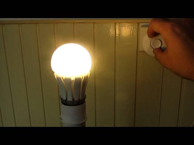 Pharox 400 LED lamp on a cheap dimmer