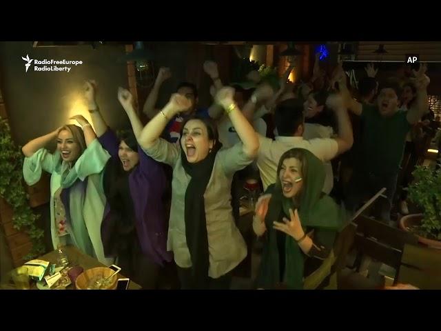 Iranian Fans Celebrate Victory In World Cup Opener