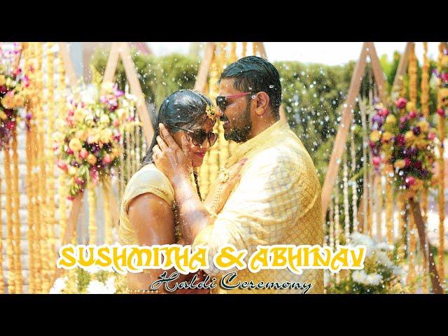 Simply Super and best Haldi Ceremony 2024 |  Indian wedding | Haldi of SUSHMITHA & ABHINAV