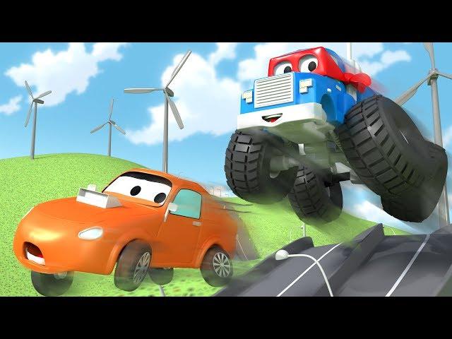 The Monster Truck ! - Carl the Super Truck in Car City  ⍟ l Children Cartoons