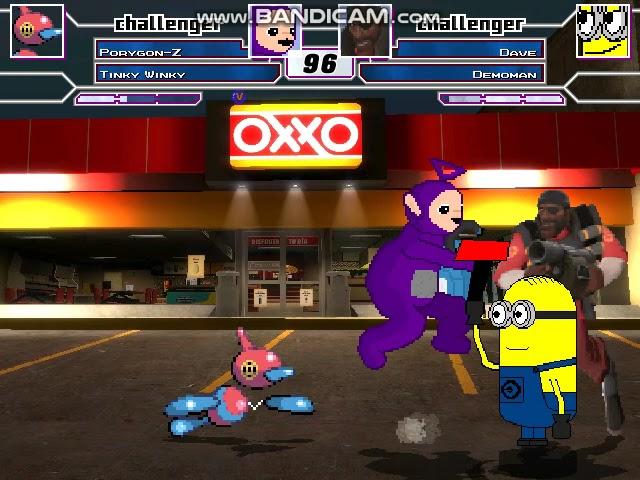 JoyStick (pg3d) MB#13 porygon-z & tinky winky VS dave the minion & demoman