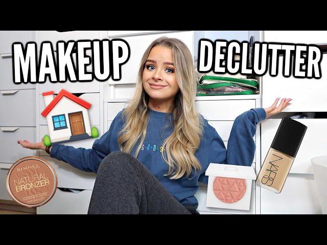 I'M MOVING!! DECLUTTER WITH ME.. MAKEUP PART 1