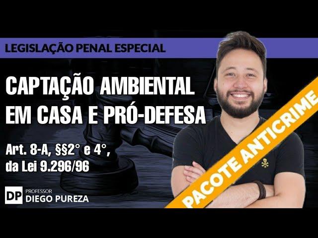 Captação ambiental em casa e por um dos interlocutores (Pacote Anticrime)