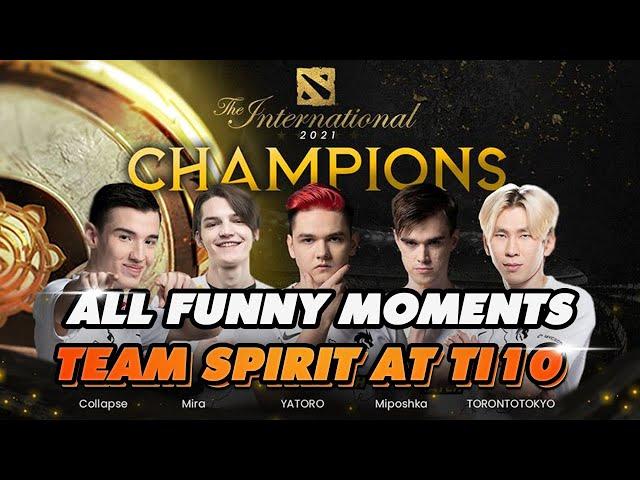 TEAM SPIRIT TI10 FUNNY MOMENTS | DOTA 2 HIGHLIGHTS