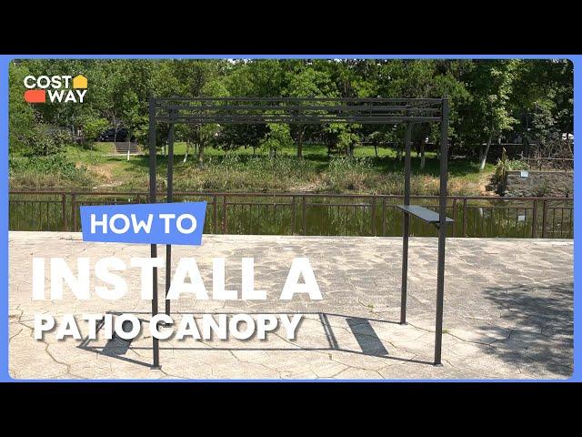 How to Install the 13.5 x 4 Feet Patio BBQ Grill Gazebo Canopy | NP10385 #costway #howto