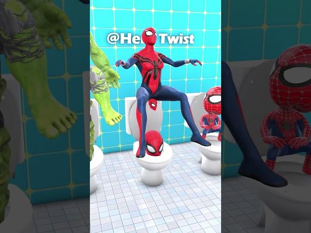 Hero's In Skibidi Toilet Multiverse  #animatedshort #spiderman  #shorts