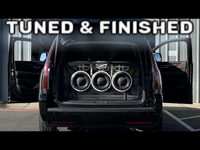 Super Clean 12,000 Watt Sound System Install Tuned and Completed - Cadillac Escalade