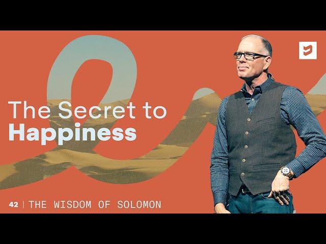 Solomon: The Secret to Happiness | Definition Church | Dr. Allen Holmes