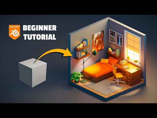 Isometric 3D Room in Blender | Beginner Tutorial