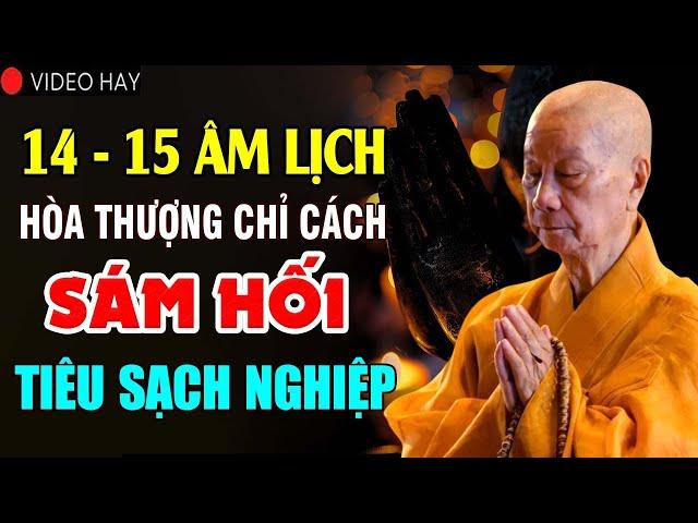 14 - 15 ÂL Hòa Thượng Chỉ Cách Sám Hối Tại Nhà Tiêu Sạch Nghiệp (ai cũng nên nghe).