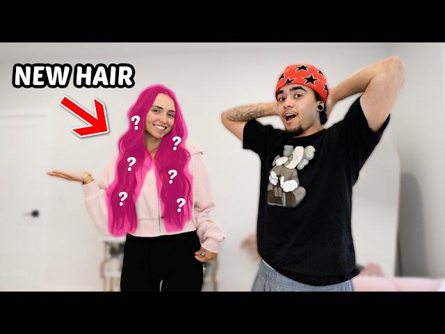 SURPRISING MY FIANCE WITH MY NEW HAIR!