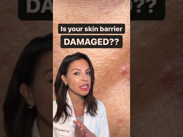 Signs your Skin Barrier is Damaged According to a Dermatologist #shorts