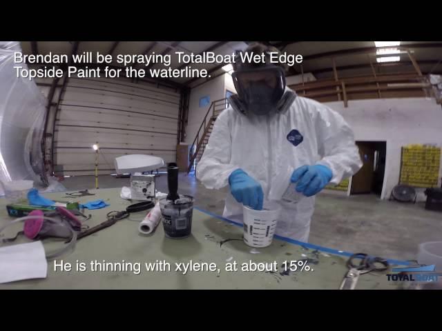 Boat Painting 101: Spray Painting the Waterline & Finishing Touches