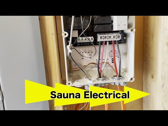 Sauna Electrical Installation for Huum Heater and Lighting