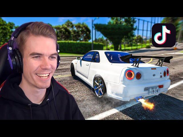 Recreating VIRAL GTA 5 STUNTS On Tik Tok! #38