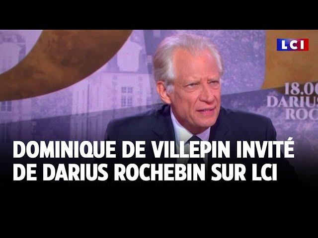 Dominique de Villepin invité de Darius Rochebin