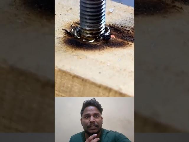 nut bolt fixing in wood amazing trick #shorts #shortsfeed