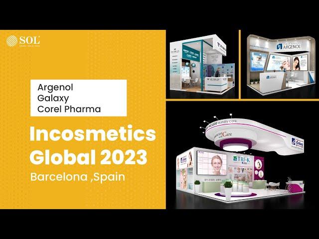 3 Booths at in-cosmetics Global | SOL GmbH | exposol.de