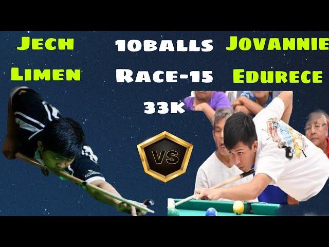 Bet 33k | Jech Limen Vs Jovannie Edurece | Parehas 10Balls Race 15