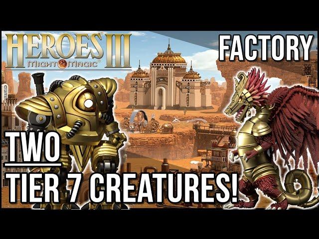 Factory Town Has TWO Tier 7 Creatures? Heroes 3: Horn of the Abyss Mod