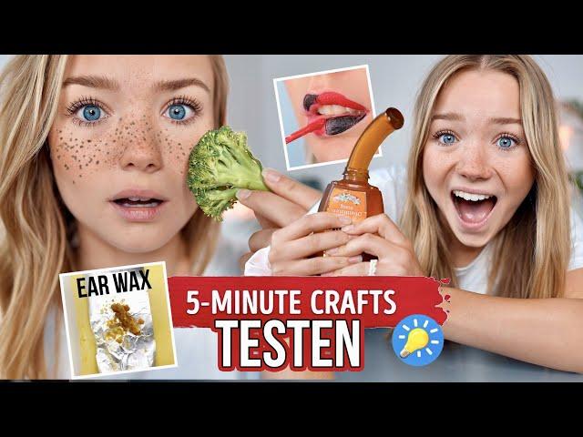 Ich teste die KRASSESTEN 5 MINUTE CRAFTS Hacks (hilfe was ist das)