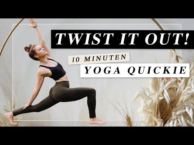 10 Minuten Yoga Quickie | Dein Energiekick mit Soforteffekt! | Drehungen & Körpermitte