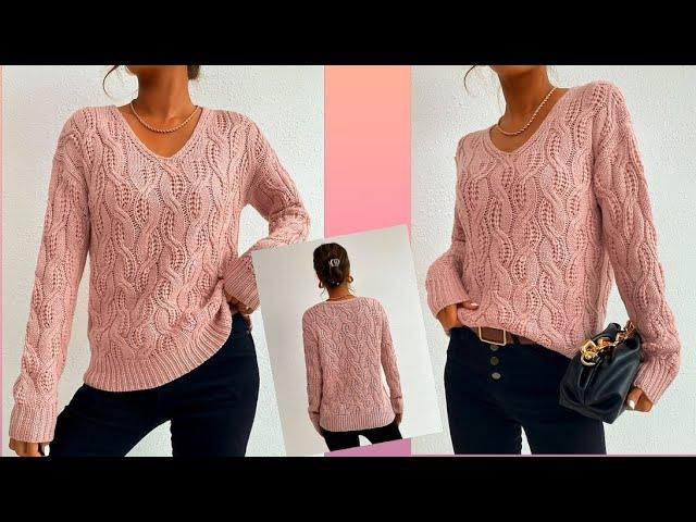  SUPER! PULLOVER IN EFFECTIVE PATTERN