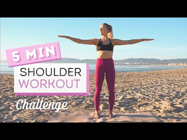 5 min SHOULDER WORKOUT CHALLENGE | No Equipment