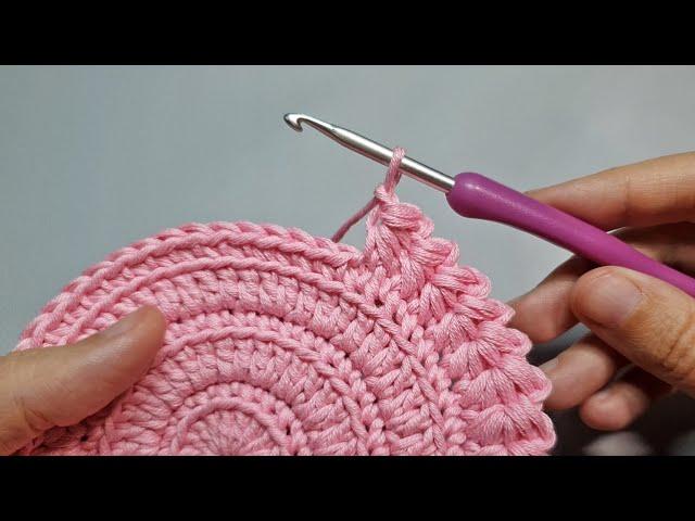 Unusual crochet border. Crochet.