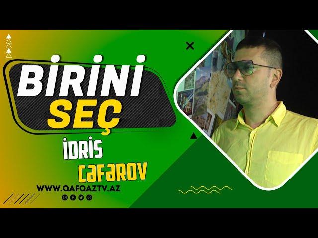 “BİRİNİ SEÇ” – PRODÜSER İDRİS CƏFƏROV: “QƏHVƏ BİZƏ YAD İÇKİDİR”