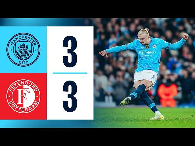 HIGHLIGHTS | Man City 3-3 Feyenoord | Haaland (2), Gundogan, Hadj-Moussa, Gimenez, Hancko Goals