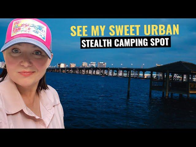 WHAT NOT TO DO STEALTH URBAN CAMPING IN JACKSONVILLE FLORIDA, FARMERS MARKET (van life travel vlog)